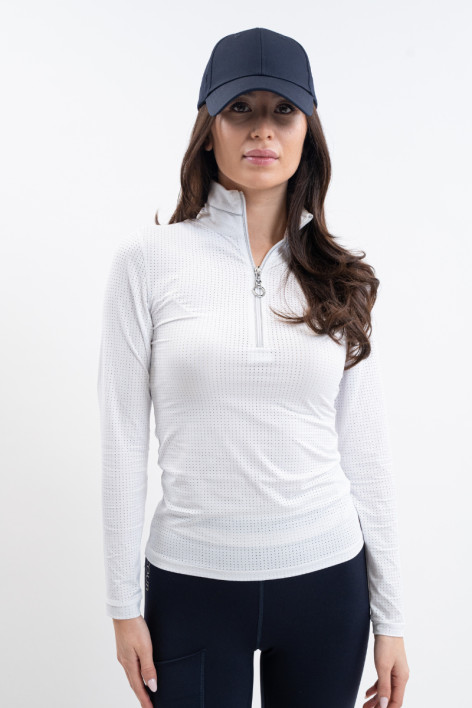 Breezi Polo ML Donna - Bianco (White)