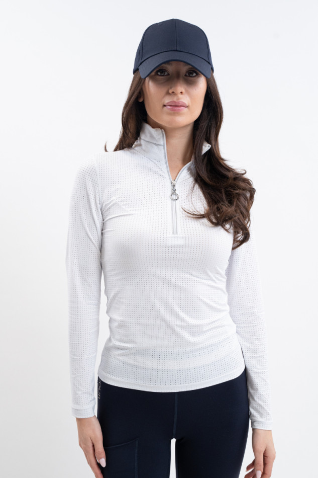 Breezi Polo ML Damen - Wei&szlig; (White)