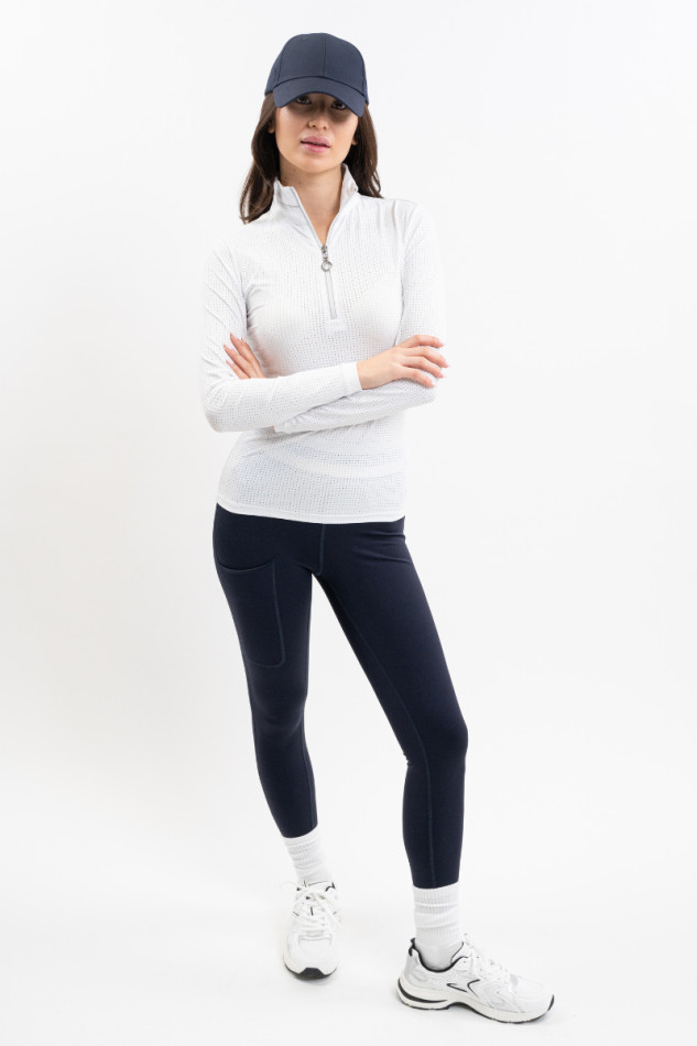 Breezi Polo ML Damen - Wei&szlig; (White)