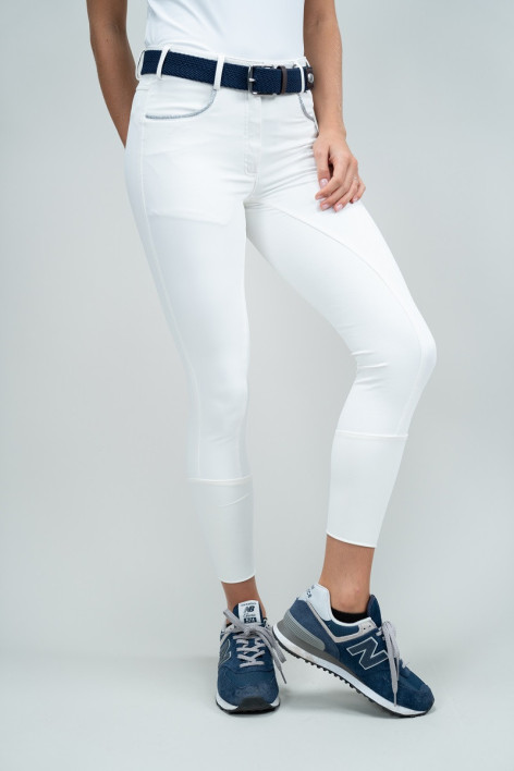 Vogue Damen Reithose Full seat Rider - Weiß (White)