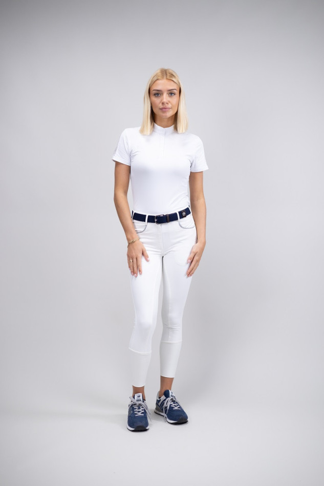 Vogue Women's Full Seat Rider Pants - White (White)