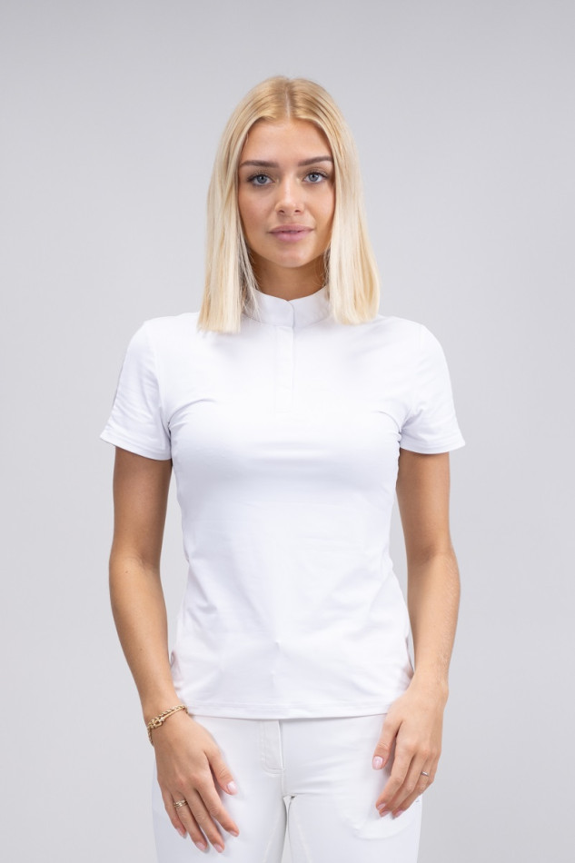 Prystie Women's Show Polo SS Rider - White