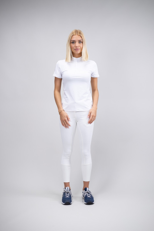Prystie Women's Show Polo SS Rider - White