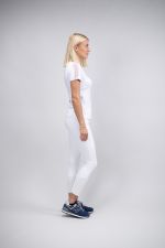 Prystie Women's Show Polo SS Rider - White Prystie Women's Show Polo SS Rider - White