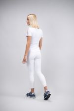 Prystie Women's Show Polo SS Rider - White Prystie Women's Show Polo SS Rider - White