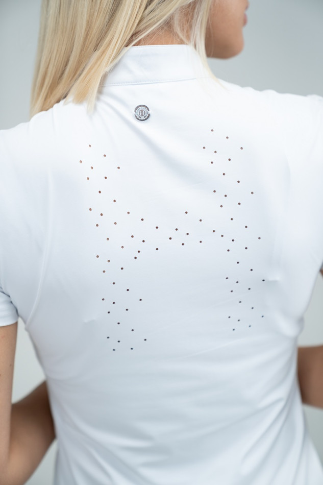 Prystie Women's Show Polo SS Rider - White