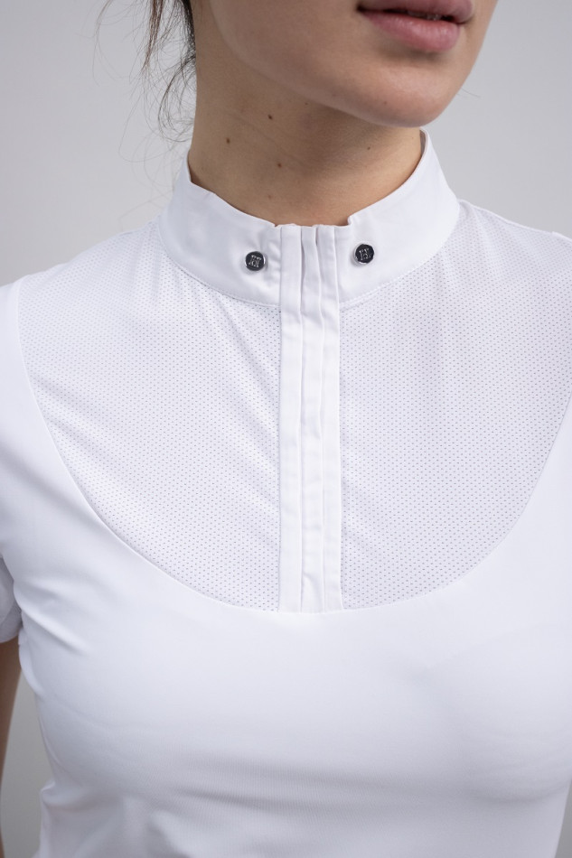 Pirma Technical Polo SS Women Rider - White