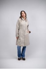 Tweeta Cappotto Trench Lungo Donna Casual - Beige (Beige) Tweeta Cappotto Trench Lungo Donna Casual - Beige (Beige)