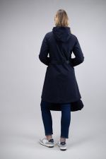 Tweeta Long Trench Coat - Navy Tweeta Long Trench Coat - Navy