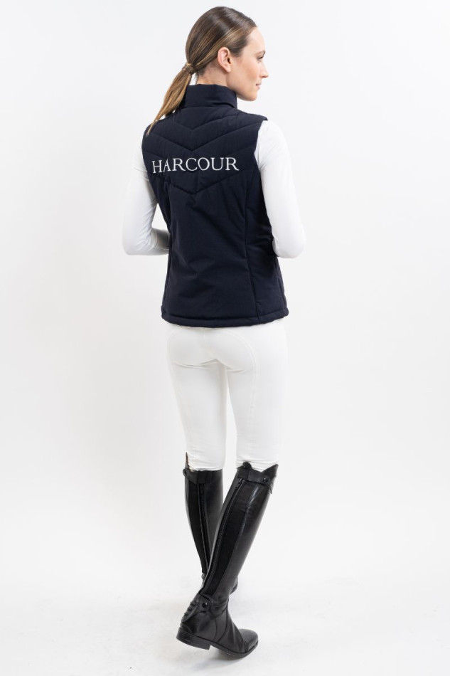 Pola Sleeveless Jacket - Navy/White