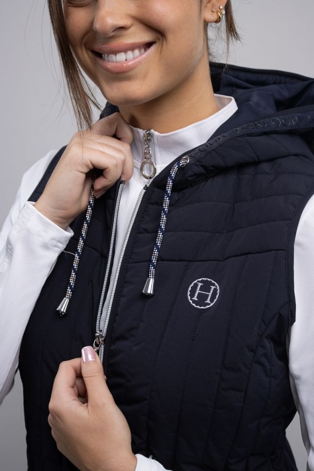 Berty Sleeveless cardigan - Navy Berty Sleeveless cardigan - Navy