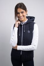 Berty Sleeveless cardigan - Navy Berty Sleeveless cardigan - Navy