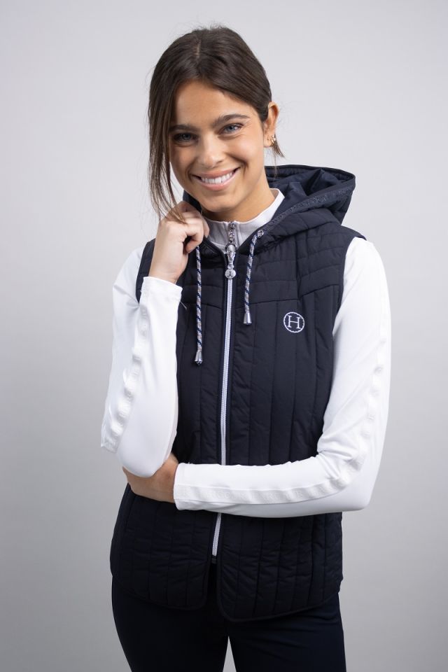 Berty Sleeveless cardigan - Navy Berty Sleeveless cardigan - Navy