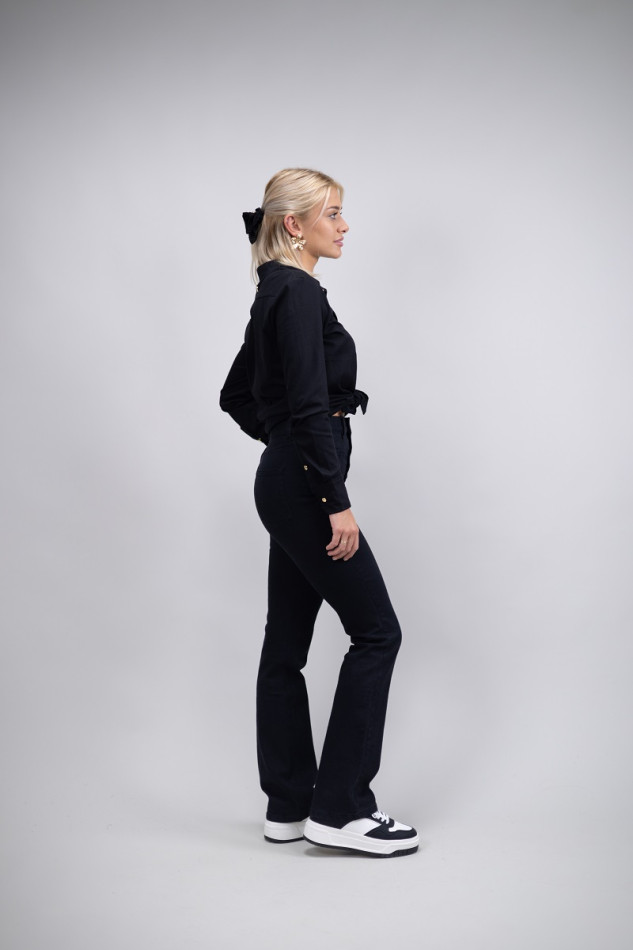 Juvo Flare Jeans - Black