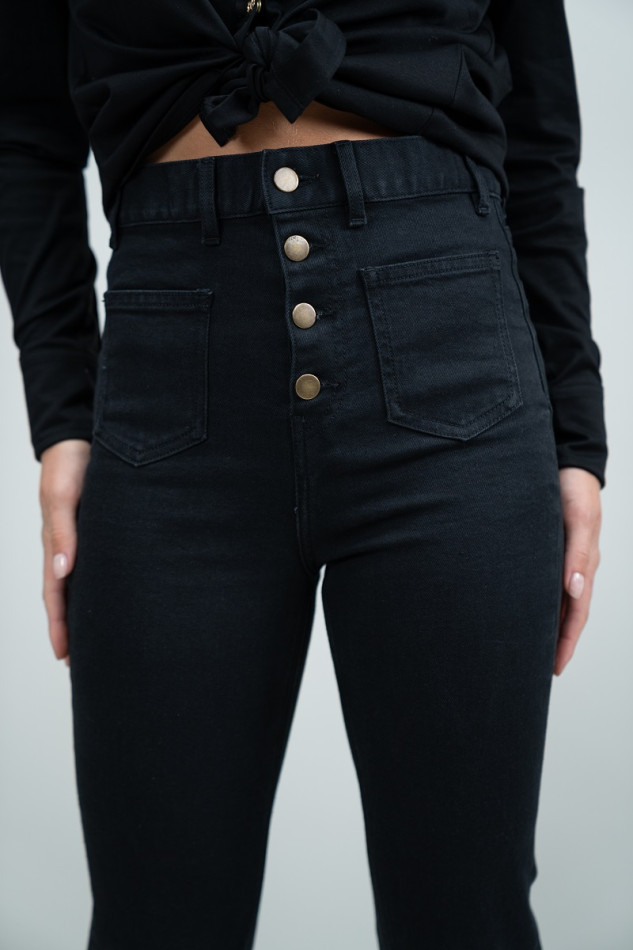 Juvo Jean Flare - Preto Juvo Jean Flare - Preto