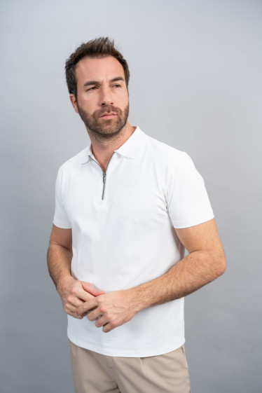 Polo técnico Pavo - Blanco