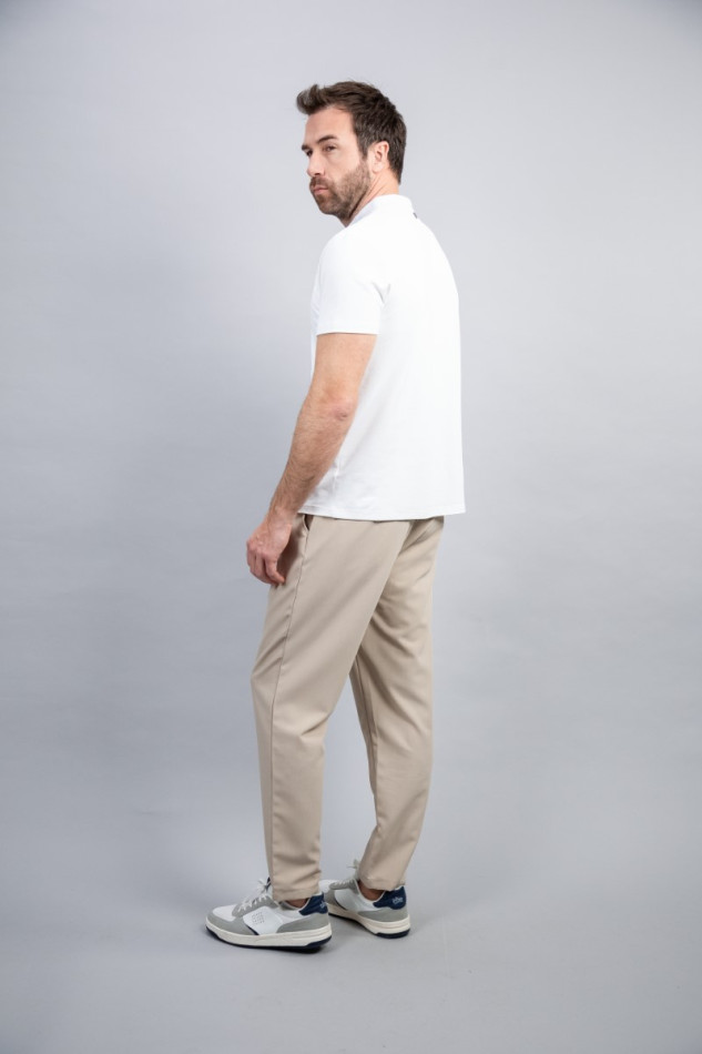 Pavo Technical Polo - White