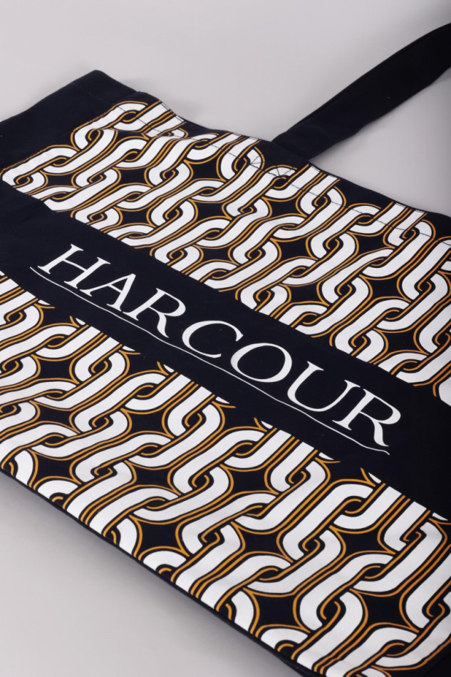 Bertille Totebag - Navy/Golden Yellow