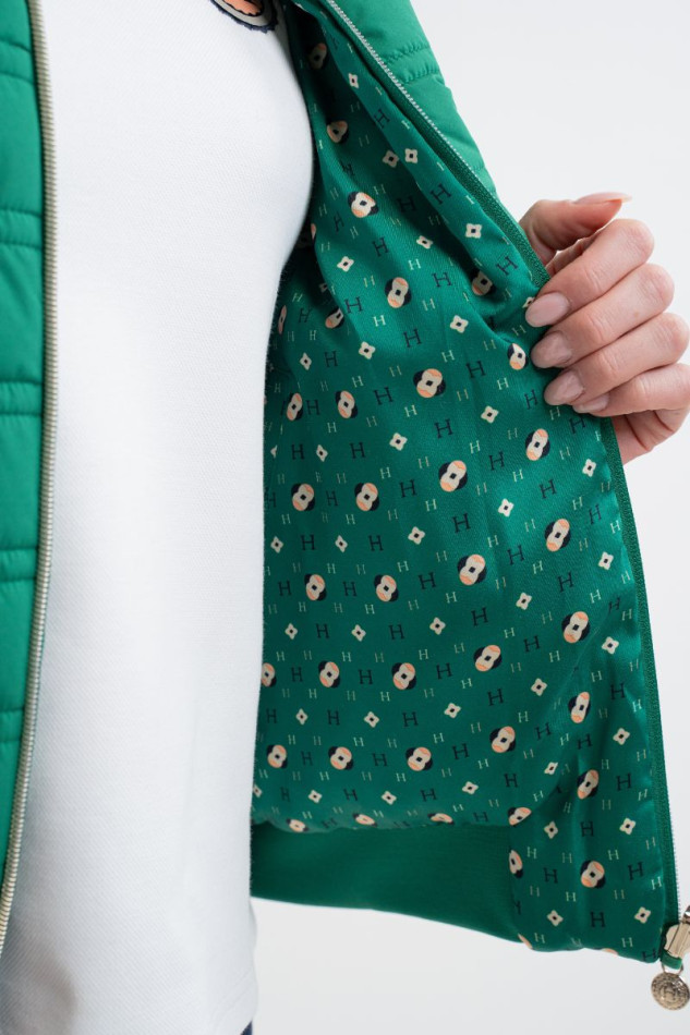 Boecia Giacca bombers - Emerald Green Boecia Giacca bombers - Emerald Green