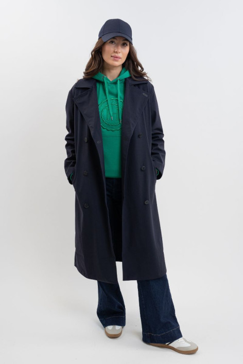 Talina Trench Coat - Blu marino