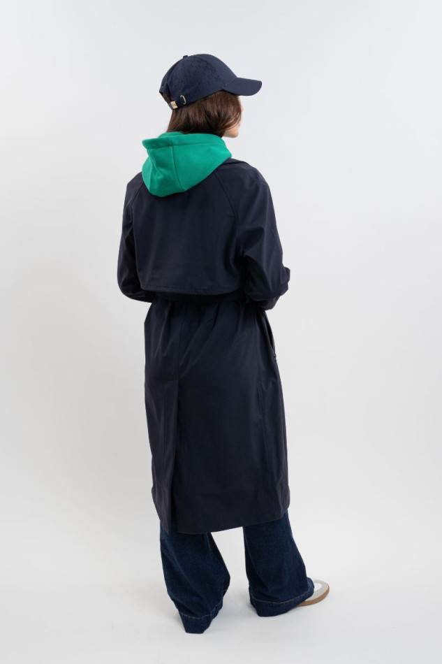 Talina Trench Coat - Marine
