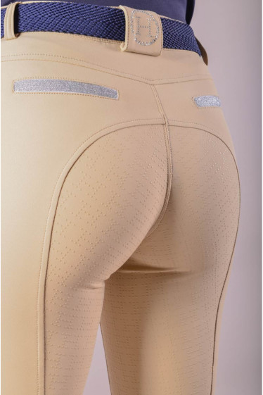 Pantalones de montar Vogue Full seat - Beige claro