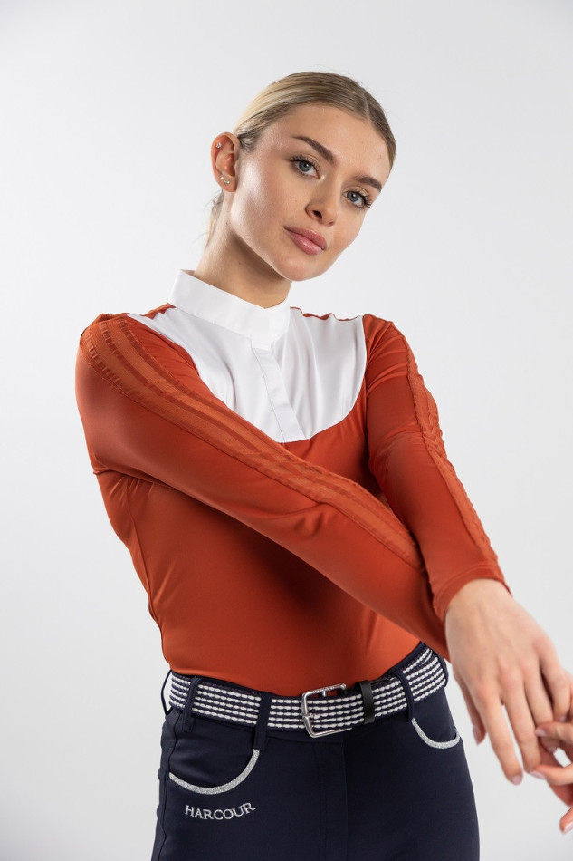 Pannie Competition Polo - TerraCotta
