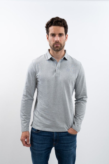 Malik Polo - Gris Chiné