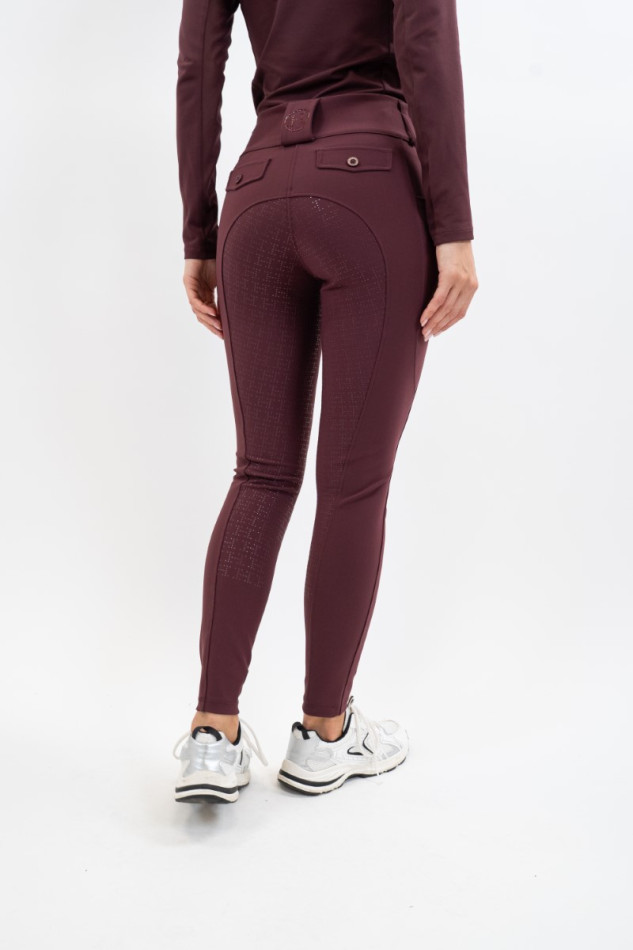 Ludivine Riding pants - Aubergine