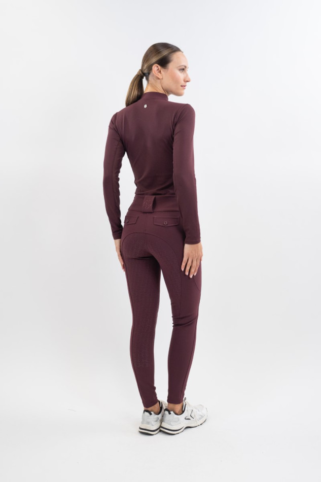 Ludivine Riding pants - Aubergine