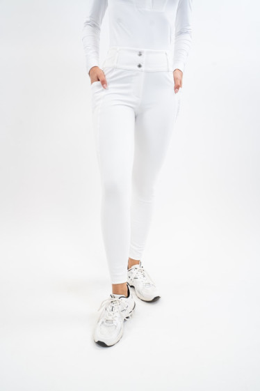 Ludivine Pantalon équitation - Blanc