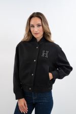 Antonela Women's Bomber - Black (Black) Antonela Women's Bomber - Black (Black)