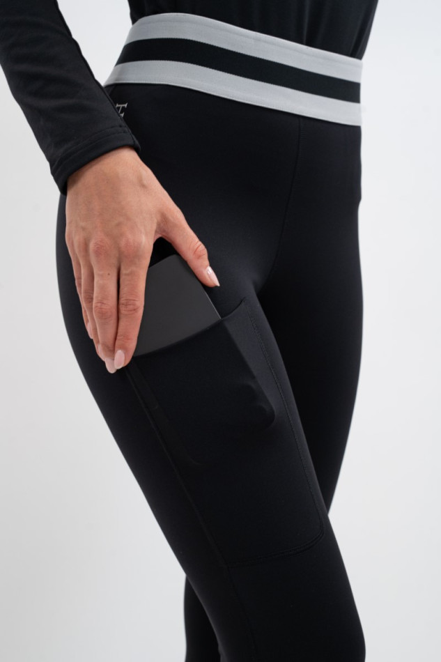 Volta Legging Frau - Black/Light Grey