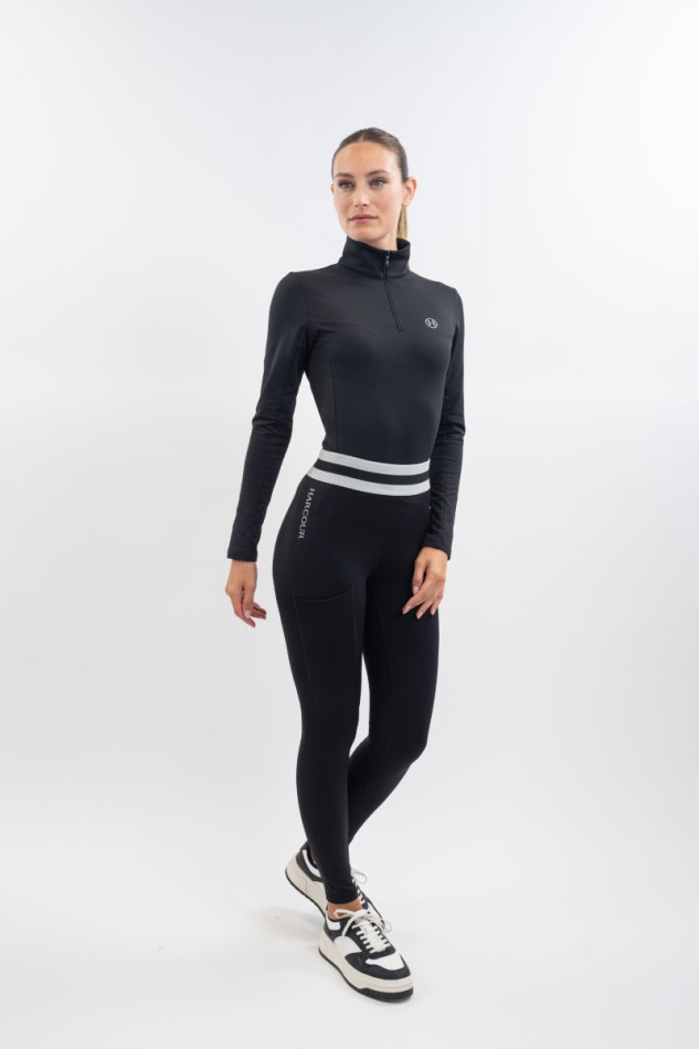 Volta Legging Frau - Black/Light Grey