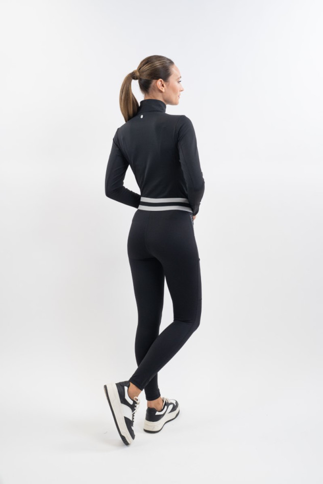 Volta Legging Frau - Black/Light Grey