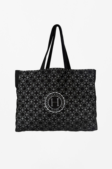 Arlo Tote Bag - Black/Silver