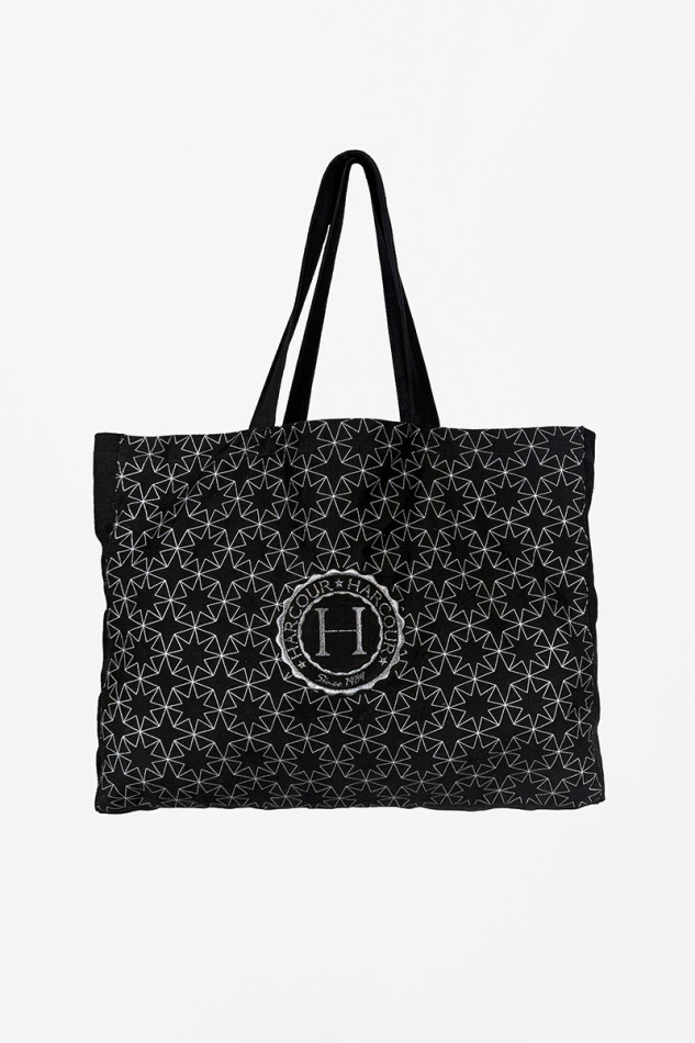 Arlo Tote Bag - Black/Silver