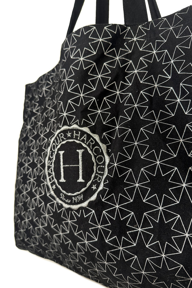 Arlo Tote Bag - Black/Silver