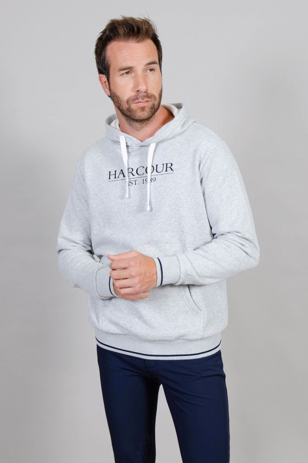Swiss Sudadera con capucha - Gris Swiss Sudadera con capucha - Gris