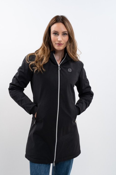 Abby Lange Jacke - Schwarz