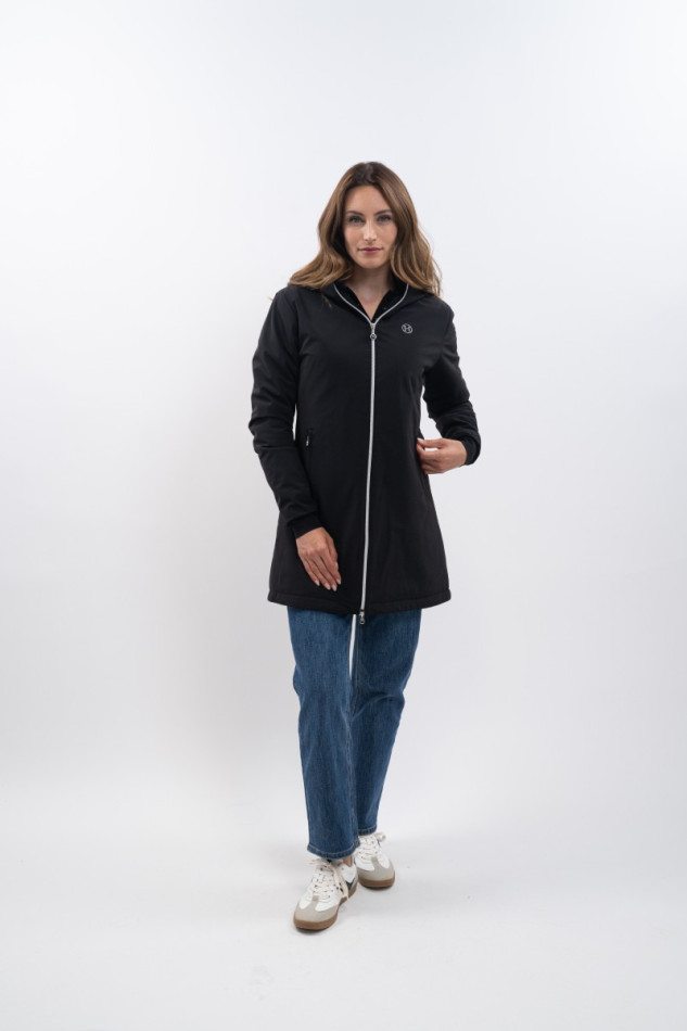 Abby Long jacket - Black