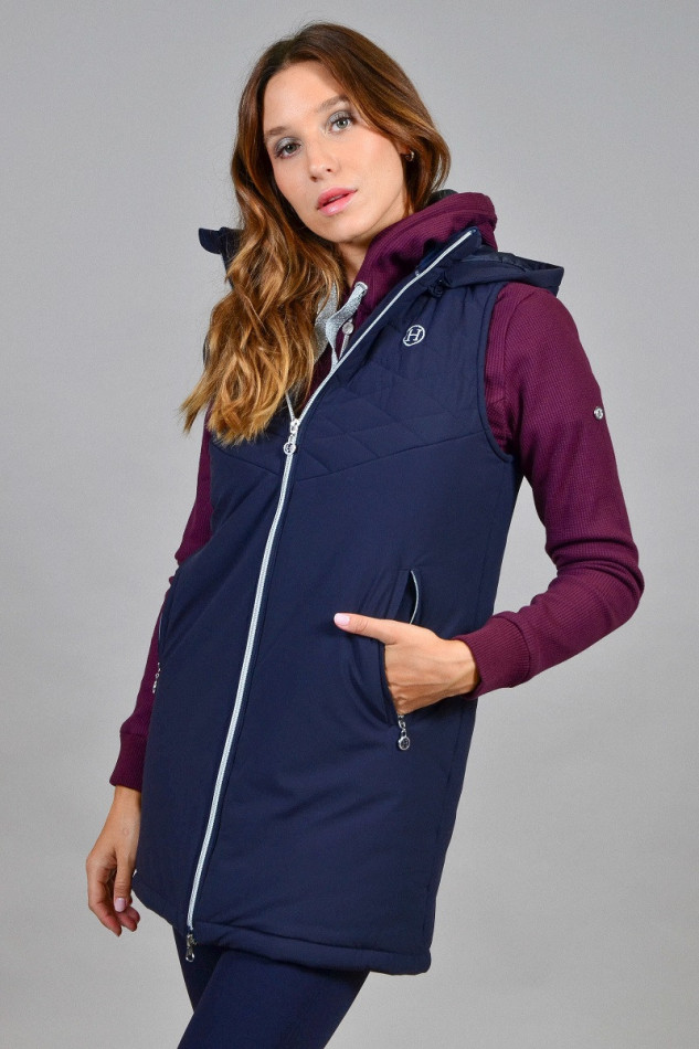 Booster Gilet long sans manches - Marine