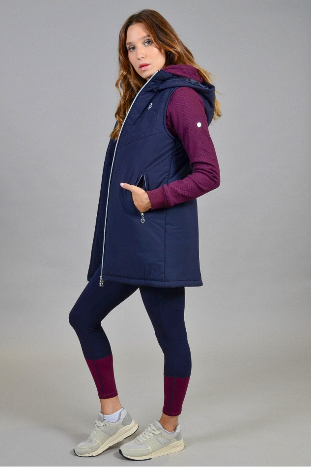 Booster Long sleeveless vest - Navy