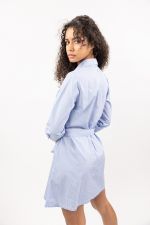 Daria Women's Casual Dress - Blue/White Daria Women's Casual Dress - Blue/White