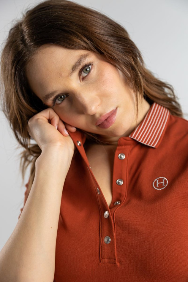 Dynamite Polo Dress - TerraCotta