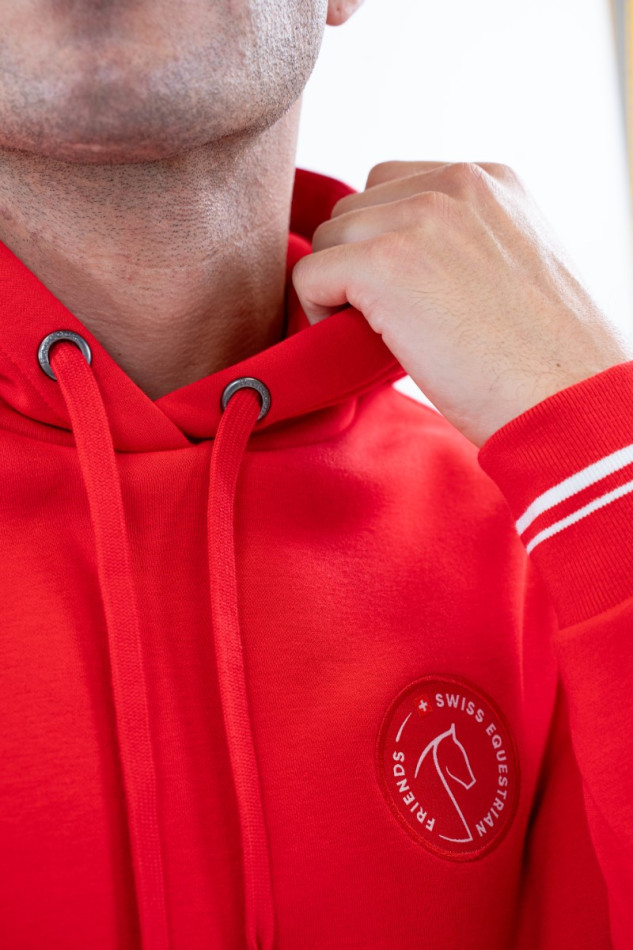 Penthalaz Felpa Unisex SWISS EQUESTRIAN FRIENDS - Rosso Penthalaz Felpa Unisex SWISS EQUESTRIAN FRIENDS - Rosso