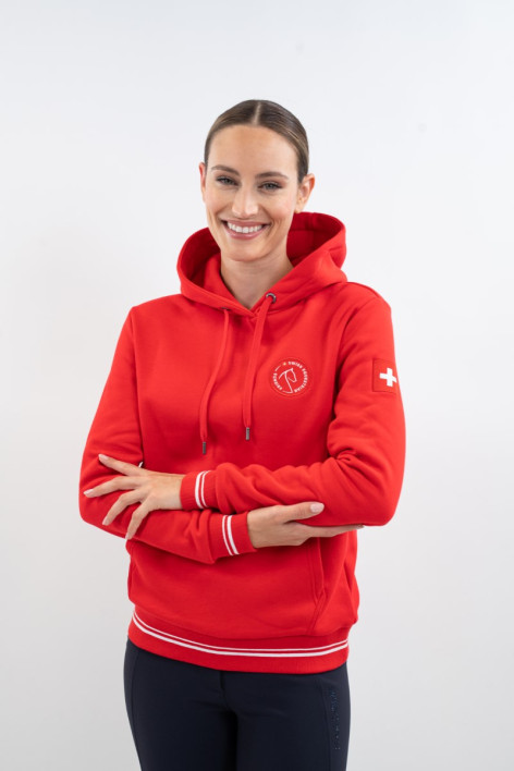 Penthalaz Unisex-Sweatshirt SWISS EQUESTRIAN FRIENDS - Rot