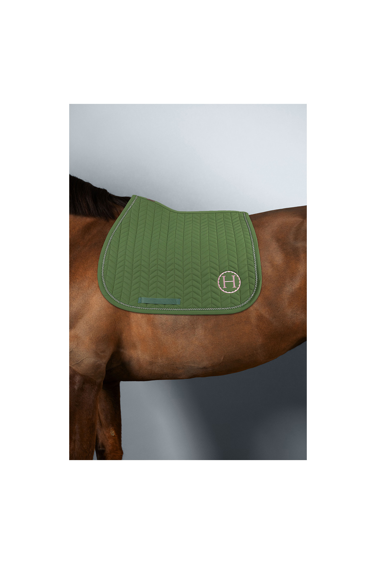 Tapis De Selle Tricked Out Pony - Vert Motif Floral - Neuf Jamais Utilisé