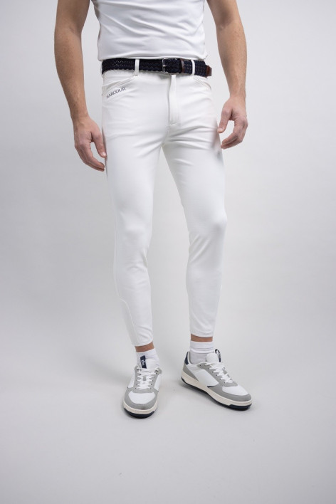 Costaso Pantaloni da equitazione fix system grip - Blanc