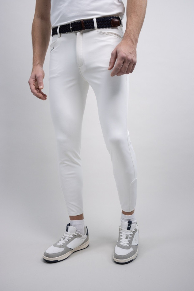 Costaso Pantalon &eacute;quitation fix system grip - Blanc